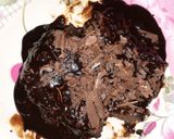 A picture of step 3 of Choclety cake.