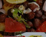 A picture of step 4 of Spicy black chole chaat.