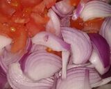 A picture of step 2 of Veg pulao.