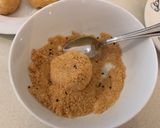 A picture of step 5 of Simple Childhood Afternoon Snack: Winter Melon Tea Agar Jelly and Peanut Mochi.