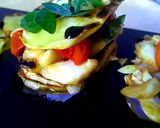 Foto del passaggio 3 della ricetta Millefoglie di baccalà, patate e pomodorini arrostiti