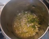 A picture of step 2 of Spanakorizo (Greek Spinach and Rice).