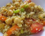 A picture of step 12 of Bulgur with Vegetables, Sesame Seeds, and Sea Water.
