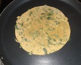 A picture of step 4 of Thepla.