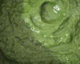 A picture of step 2 of Palak cauliflower stem soup.