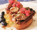 Foto del paso 5 de la receta: Pincho de Hígado de Bacalao, Tomates secos y Huevas de lumpo