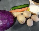 Foto del paso 1 de la receta: Enrollado de pollo multicolor