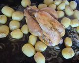 A picture of step 1 of Roast Chicken with Oven-Roasted Potatoes.