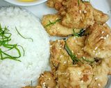 Foto langkah ke 6 dari resep Chicken Karaage with Cheese Sauce.