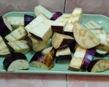 Foto langkah ke 1 dari resep Tumis terong daging.