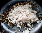 A picture of step 2 of Coconut, split black gram chutney.