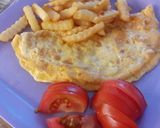 Sajtos omlett recept fázis 3 fotója