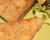 Une image de l'étape 5 de Croque panés au saumon et fromage frais.