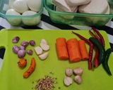 Foto langkah ke 1 dari resep Sayur Telur tahu kuah kuning santan.