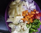 A picture of step 2 of Vegetable pulao in pressure cooker.