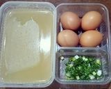 รูปขั้นตอนการทำที่ 1 ของ Egg drop soup keto ซุปไข่ข้น สูตรคีโต