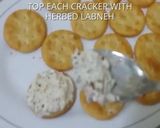 A picture of step 2 of Herbed Labneh Canapes.