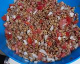 Foto del paso 5 de la receta: Ensalada fría de lentejas (apto vegan)