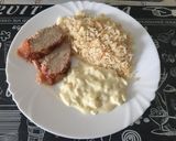 Sertésszűz hagymamártással, rizzsel recept fázis 3 fotója