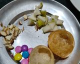 A picture of step 1 of Chocolaty Panipuri Bombs.