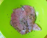 Foto del paso 1 de la receta: Filetes de pechuga de pollo en salsa de champiñones y macis
