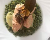 Foto del passaggio 4 della ricetta Trancio di Salmone Light su Letto di Piselli e Patate