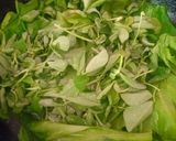 A picture of step 1 of Methi chaman.