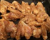 A picture of step 2 of Korean crispy baked chicken wings.