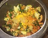 A picture of step 2 of Metthi Aloo Sabji.