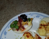 A picture of step 5 of Loaded Deviled Eggs.
