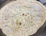 A picture of step 6 of Cheese paratha with lots of spinach.