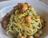 Foto del paso 3 de la receta Spaghetti con crema di friggitelli e gamberi
