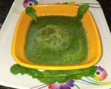 A picture of step 2 of Green Grapes mint chutney.
