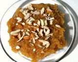 A picture of step 7 of Besan Sooji Halwa.