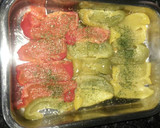 Foto del paso 2 de la receta: Pimientos al vapor con ajo, perejil y aceite de oliva