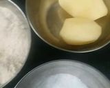 A picture of step 1 of Farali Potato roesti.