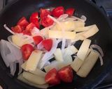 A picture of step 3 of Spanish omelette for weekend breakfast.