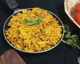 A picture of step 4 of South Indian rice thakali.