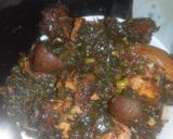 A picture of step 12 of Ugu Soup.