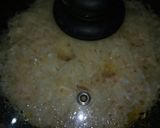 A picture of step 4 of Persian Rice with Potato Tahdig.