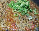 A picture of step 9 of Tawa fry qeema.