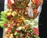 A picture of step 4 of Grill chicken with vegetables and pineapple healthy daid plan.