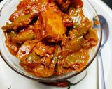 A picture of step 7 of Kadhai Paneer.