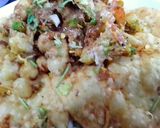 A picture of step 3 of Papri chana chat.
