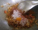 A picture of step 4 of Kadhai paneer.