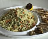 A picture of step 6 of Couscous Salad with Chicken.