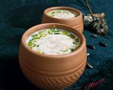 A picture of step 6 of Sitafal basundi.