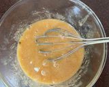A picture of step 3 of Easter GF blondies.