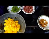 A picture of step 1 of Mango peach salad 🥗 😋.