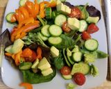 A picture of step 4 of Spicy Chicken & Veggie Noodle Pasta Salad.